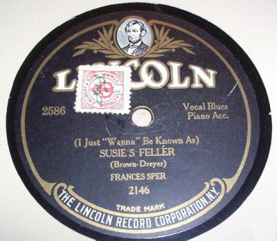 Susie’s Feller - Lincoln 2586 - 1926