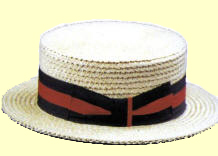 A tip of the Jazz Age 1920’s Skimmer Straw Hat