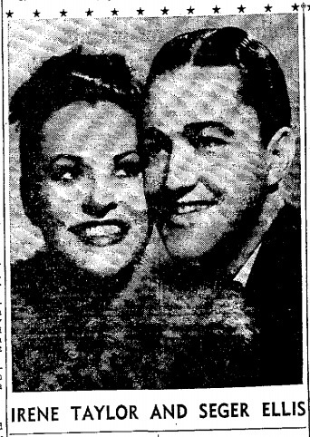 <b>Irene Taylor</b> &amp; Seger Ellis - photo-ireneseger-sanantonioexpress-19391029