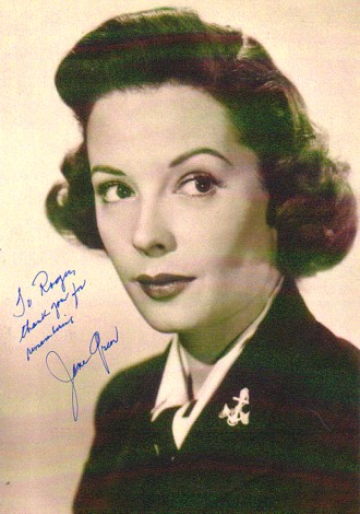 1940s actress Jane Greer (not Green) .