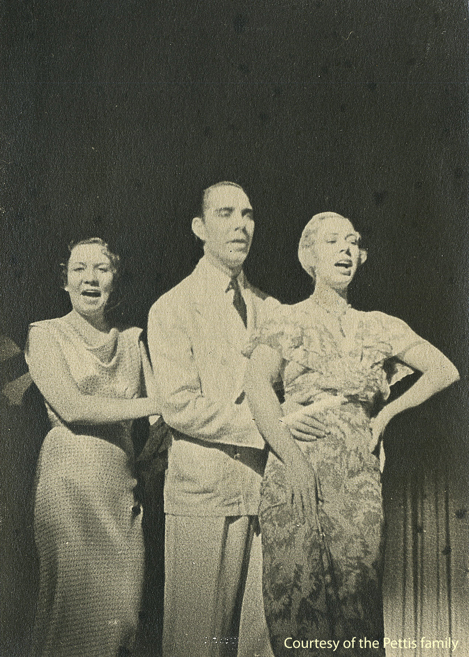 On stage in Boston - 1936