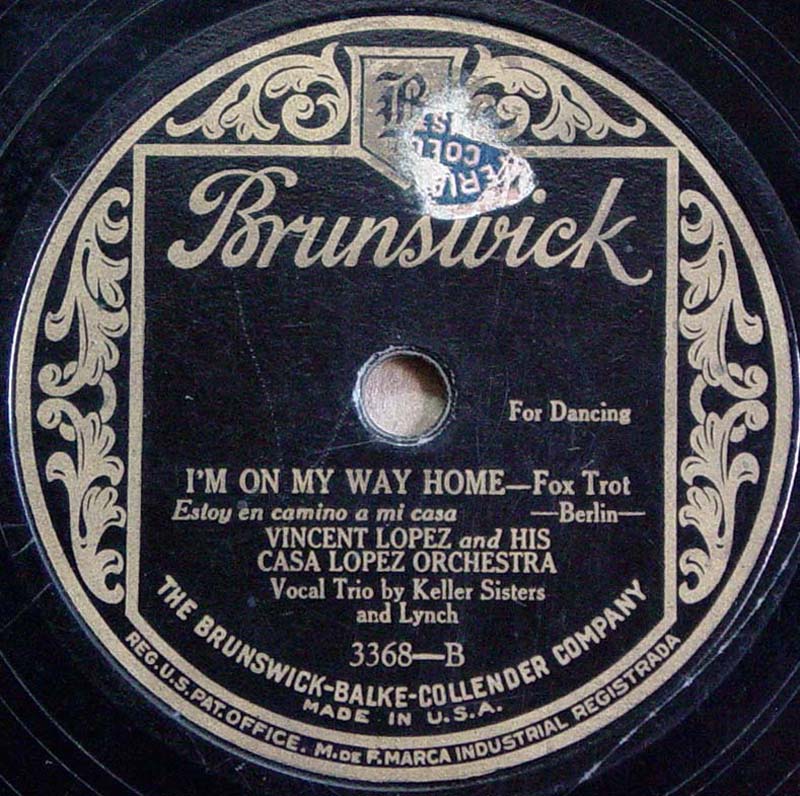 I’m On My Way Home - Brunswick 3368-B