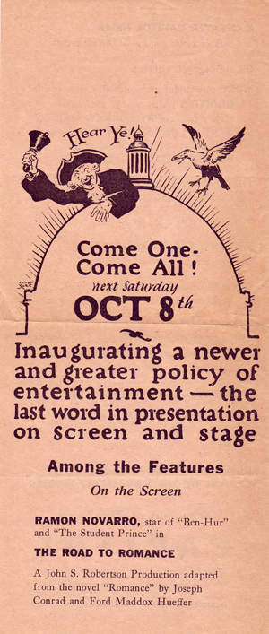 Capitol Flyer - 1928 - Front