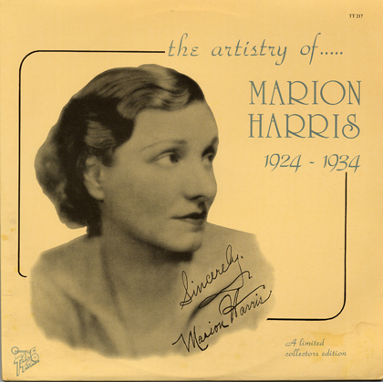 The Artisty of Marion Harris - 1924-1934