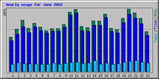 Hourly usage for June 2022